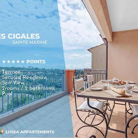 Les Cigales, Superbe Vue - Golfe De Sainte-Maxime Apartman Kültér fotó